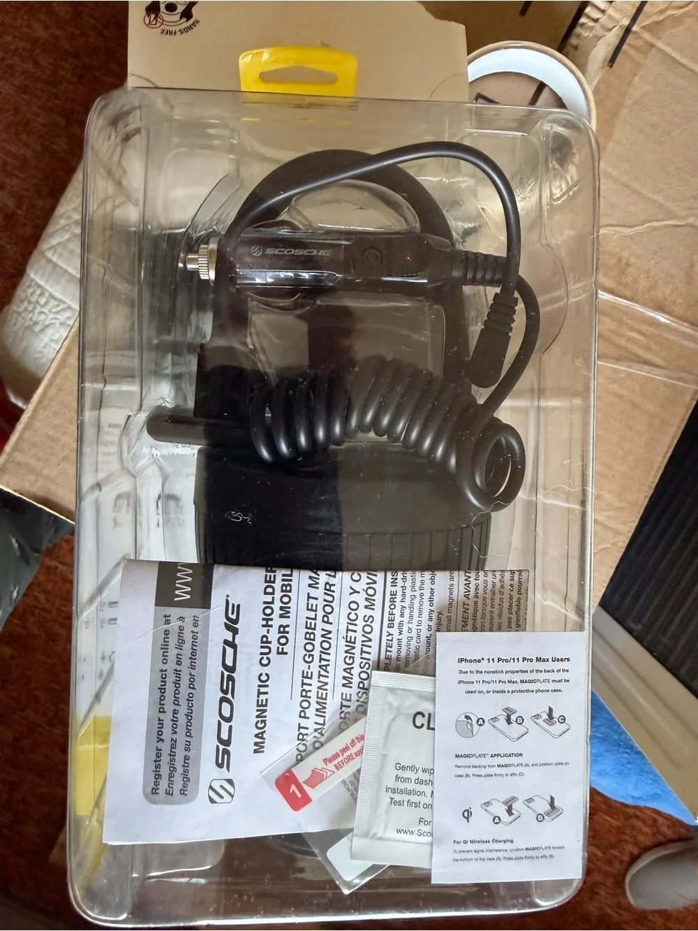MagicMount Magnetic Cup Mount & Power Hub - Black
